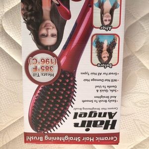 Hair straightener and brush